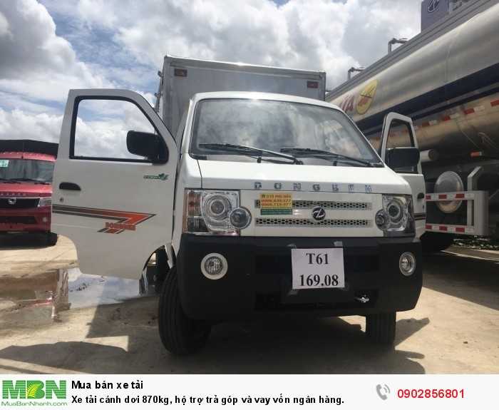 Xe tải cánh dơi 870kg, hộ trợ trả góp và vay vốn ngân hàng.