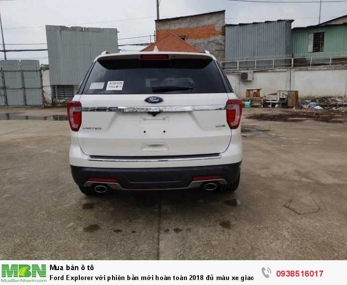 Ford Explorer với phiên bản mới hoàn toàn 2018 đủ màu xe giao ngay trong tháng 9