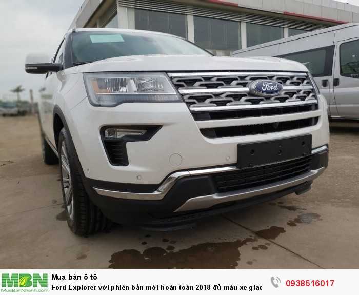 Ford Explorer với phiên bản mới hoàn toàn 2018 đủ màu xe giao ngay trong tháng 9