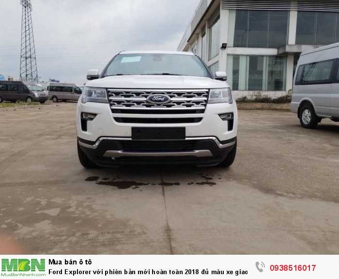 Ford Explorer với phiên bản mới hoàn toàn 2018 đủ màu xe giao ngay trong tháng 9