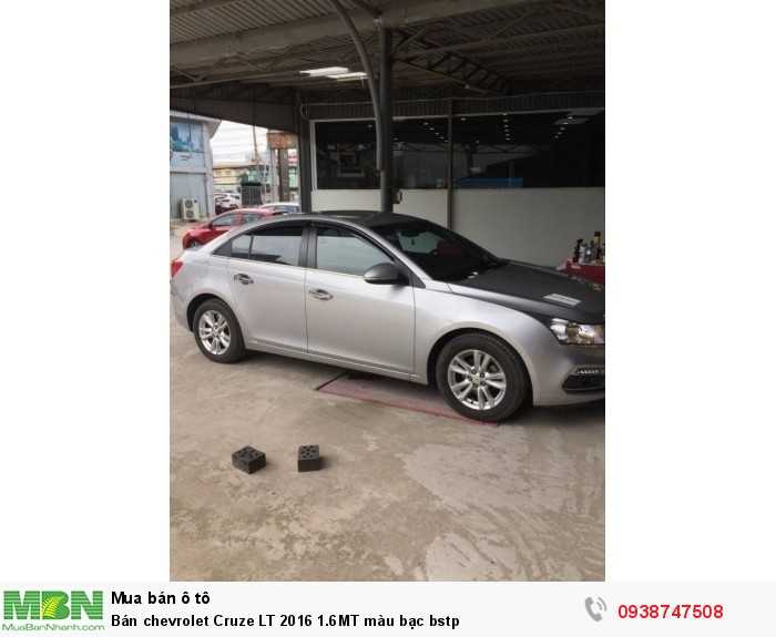 Bán chevrolet Cruze LT 2016 1.6MT màu bạc bstp