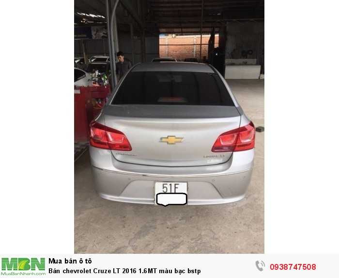 Bán chevrolet Cruze LT 2016 1.6MT màu bạc bstp