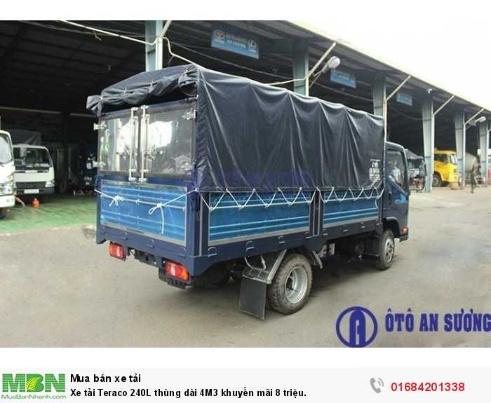 Xe tải Teraco 240L thùng dài 4M3 khuyến mãi 8 triệu.