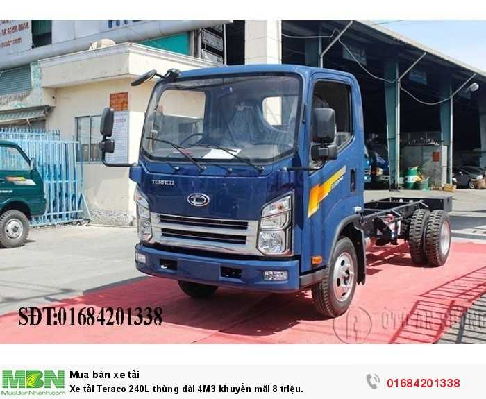 Xe tải Teraco 240L thùng dài 4M3 khuyến mãi 8 triệu.