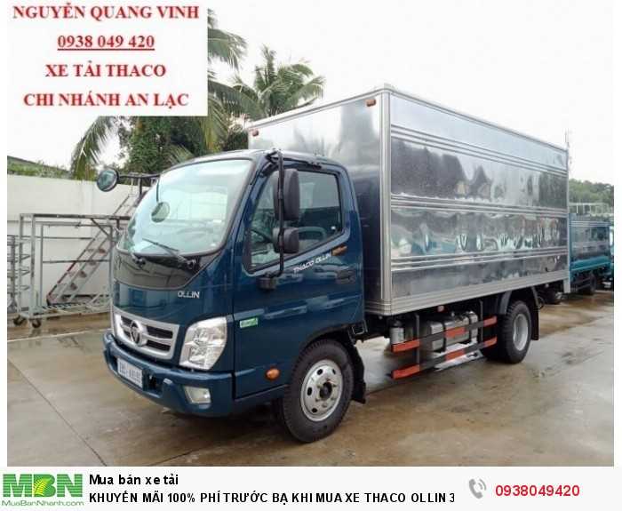 Xe tải Trường Hải - Thaco Thaco Ollin 350.E4 - Thùng dài 4m4 - Tải trọng 2tấn - Mới nhất - Bán Xe Trả Góp