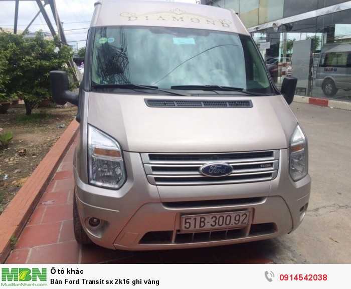 Bán Ford Transit sx 2k16 ghi vàng