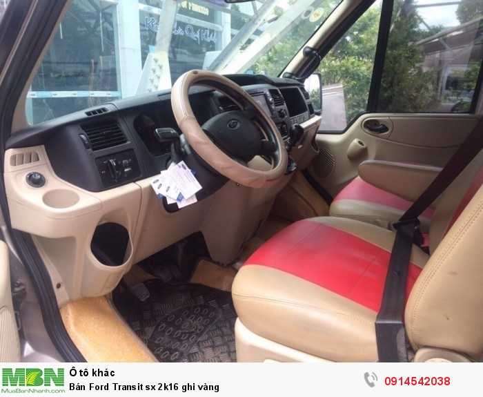 Bán Ford Transit sx 2k16 ghi vàng