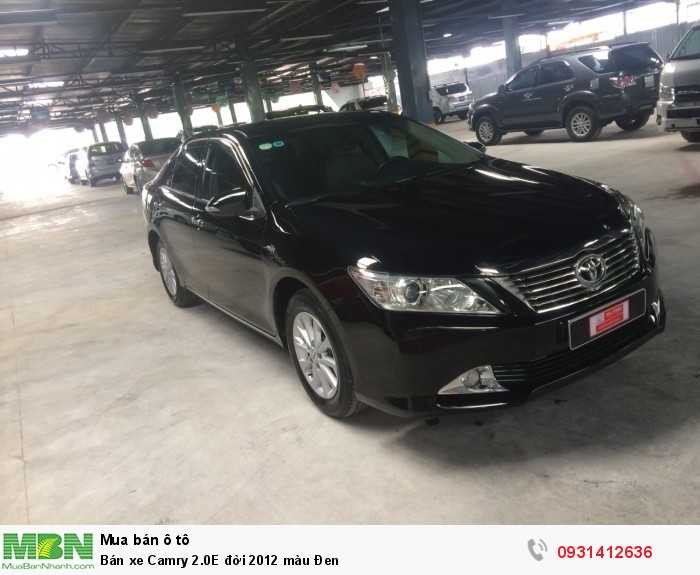 Bán xe Camry 2.0E đời 2012 màu Đen