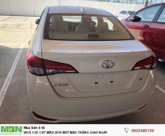 Vios 1.5e Cvt Mẫu 2019 Mới  Màu Trắng Giao Ngay