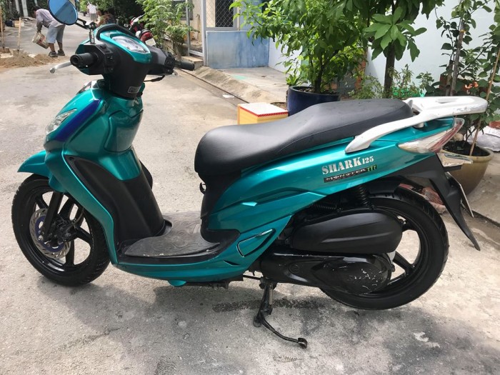 Shark 125cc mầu xanh ít dùng, còn mới hình thật vùa chụp nhé