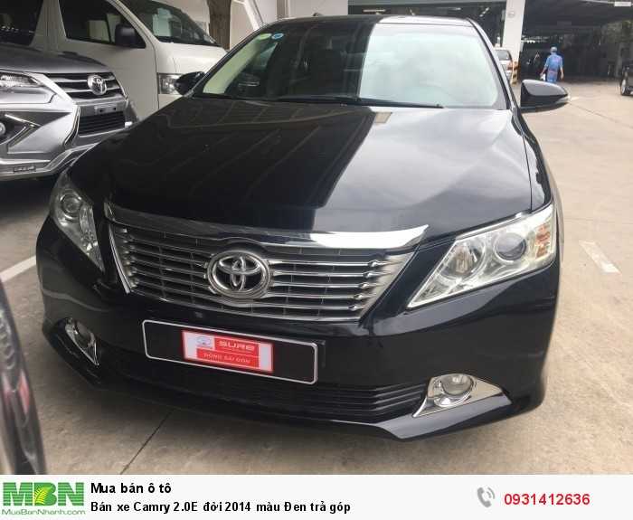 Bán xe Camry 2.0E đời 2014 màu Đen trả góp