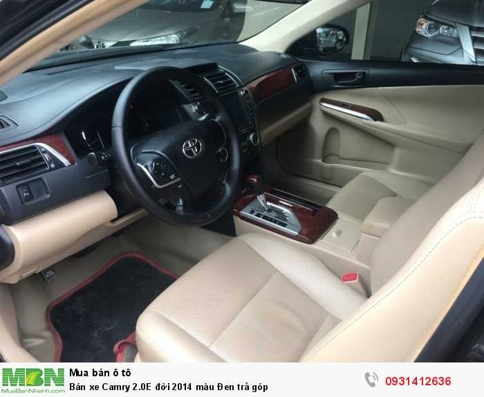 Bán xe Camry 2.0E đời 2014 màu Đen trả góp