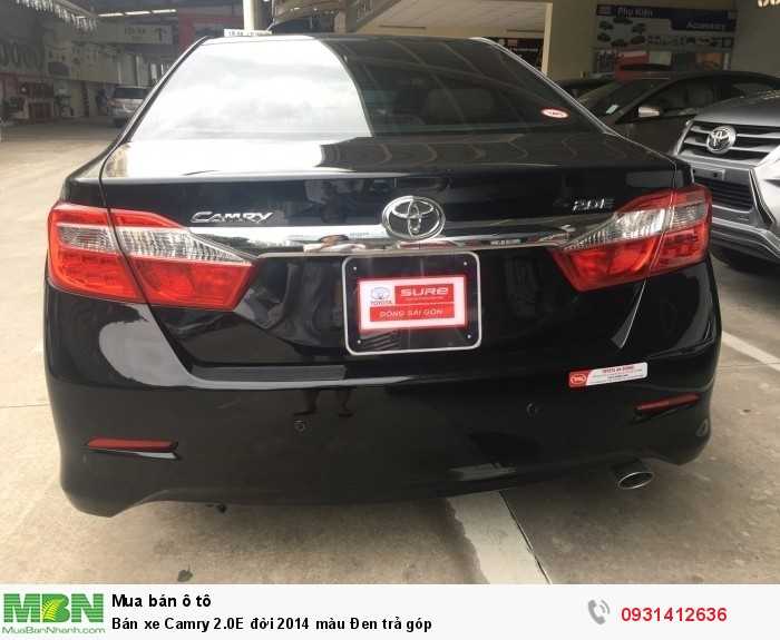 Bán xe Camry 2.0E đời 2014 màu Đen trả góp