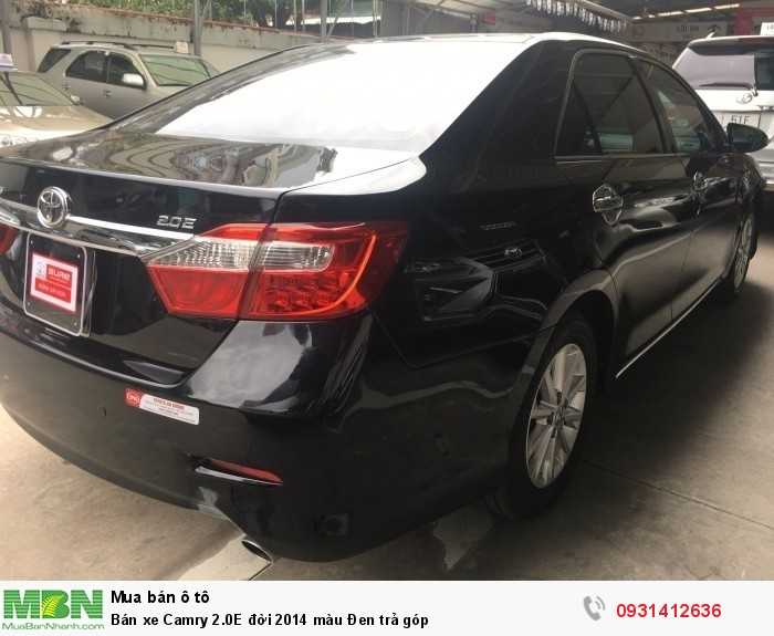 Bán xe Camry 2.0E đời 2014 màu Đen trả góp