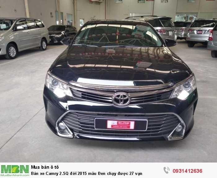 Bán xe Camry 2.5Q đời 2015 màu Đen chạy được 27 vạn