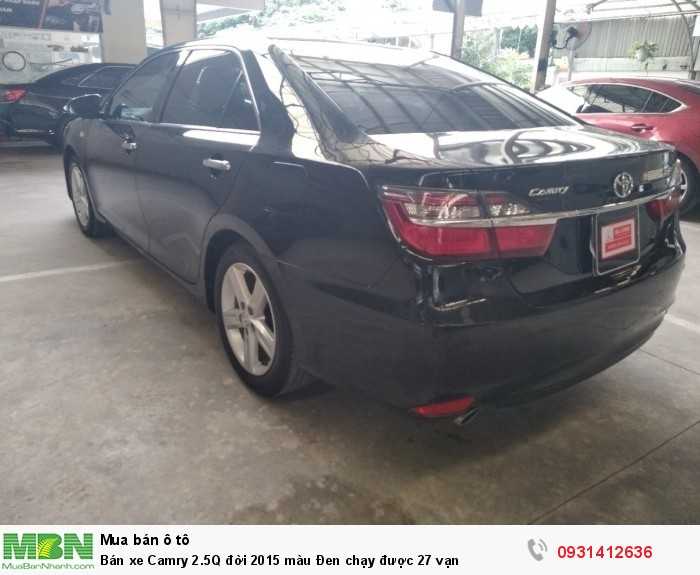 Bán xe Camry 2.5Q đời 2015 màu Đen chạy được 27 vạn