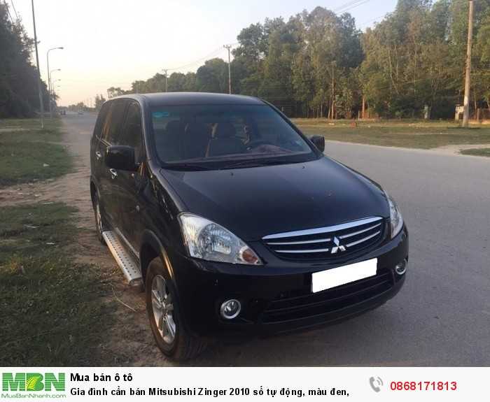 Gia đình cần bán Mitsubishi Zinger 2010 số tự động, màu đen,