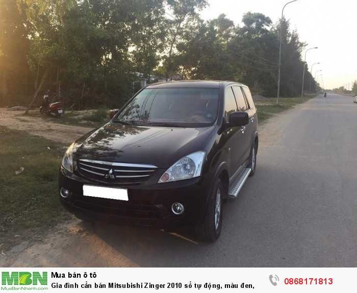 Gia đình cần bán Mitsubishi Zinger 2010 số tự động, màu đen,