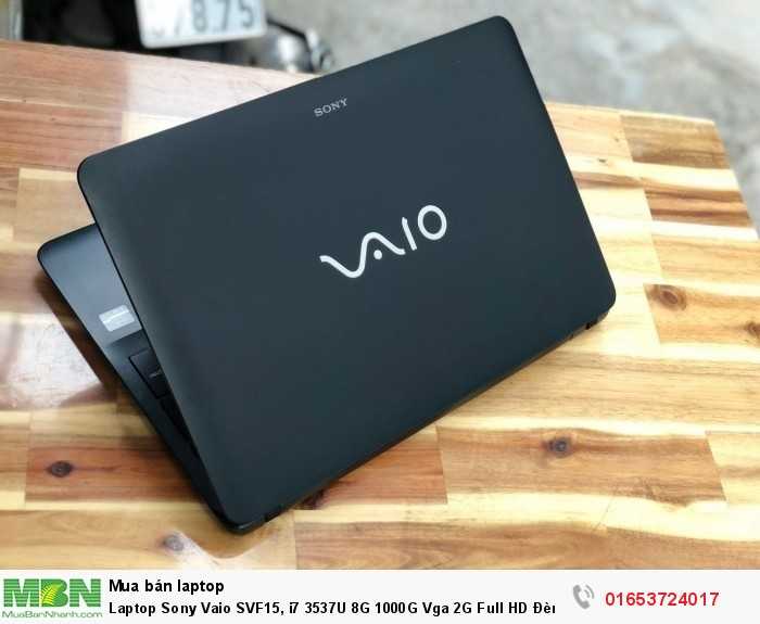 Laptop Sony Vaio SVF15, i7 3537U 8G 1000G Vga 2G Full HD Đèn phím Cảm ứng Giá rẻ