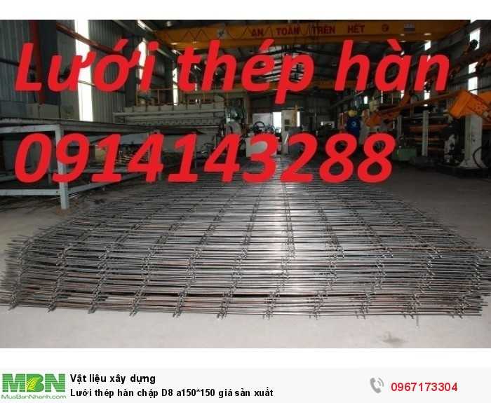 Lưới thép hàn chập D8 a150*150 giá sản xuất2