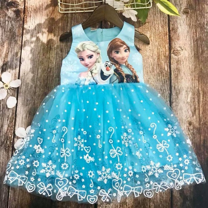 Đầm công chúa Elsa họa tiết đôi bướm kèm choàng váy cho bé gái từ 2-8 tuổi  CBT40398P | Bé Cưng Shop