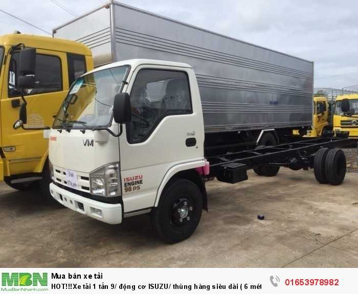 HOT!!!Xe tải 1 tấn 9/ động cơ ISUZU/ thùng hàng siêu dài ( 6 mét 2).