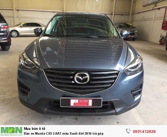 Bán xe Mazda CX5 2.0AT màu Xanh đời 2016 trả góp