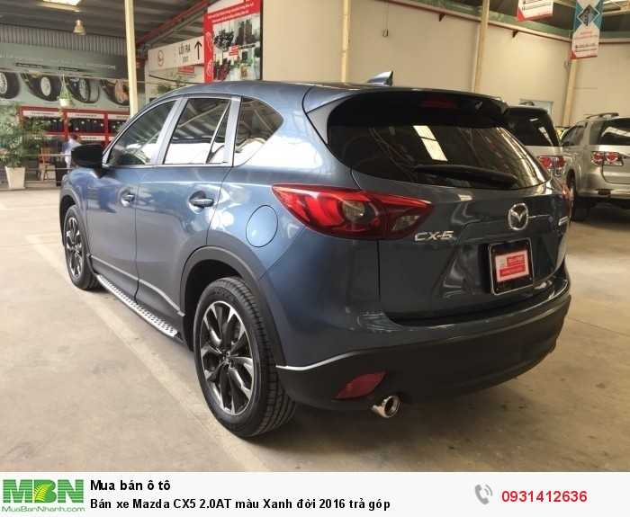 Bán xe Mazda CX5 2.0AT màu Xanh đời 2016 trả góp