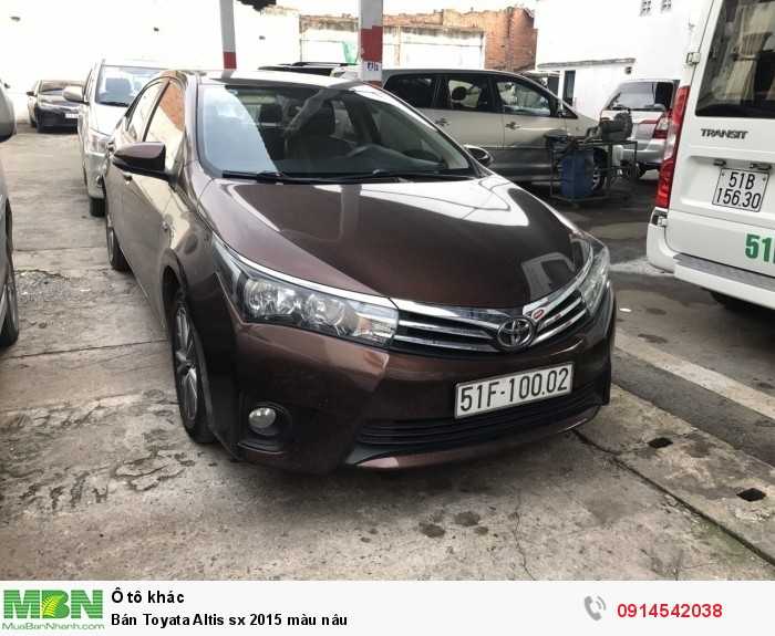 Bán Toyata Altis sx 2015 màu nâu