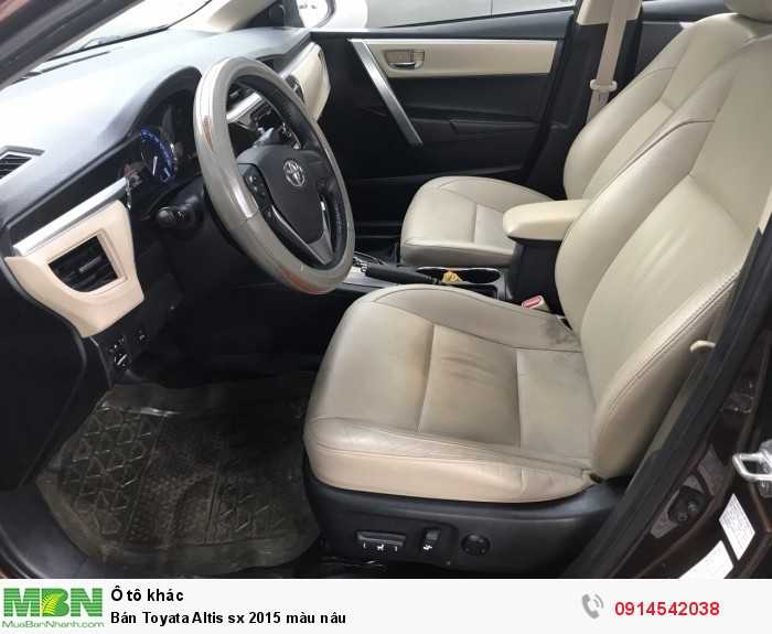Bán Toyata Altis sx 2015 màu nâu