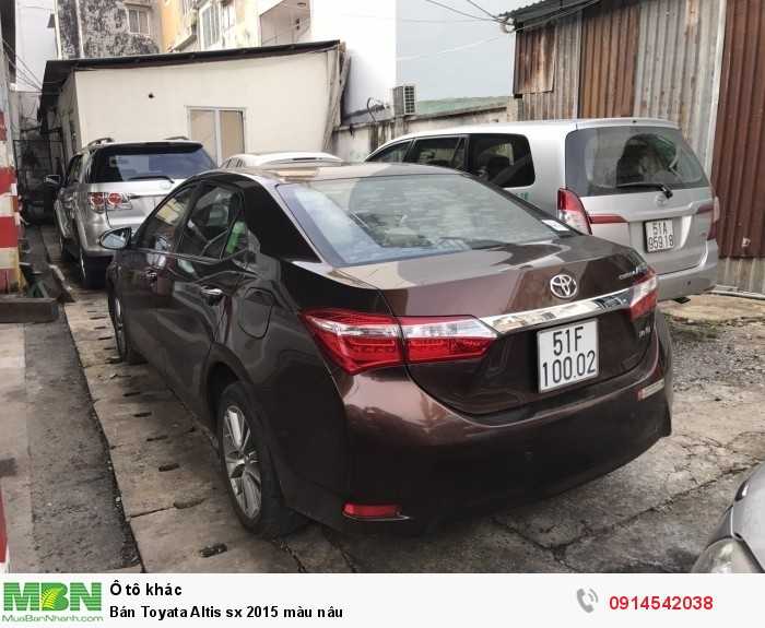Bán Toyata Altis sx 2015 màu nâu
