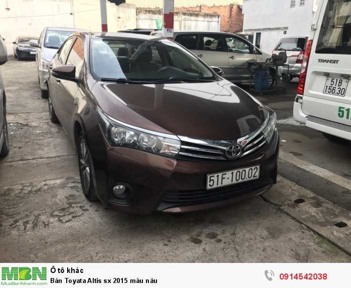 Bán Toyata Altis sx 2015 màu nâu