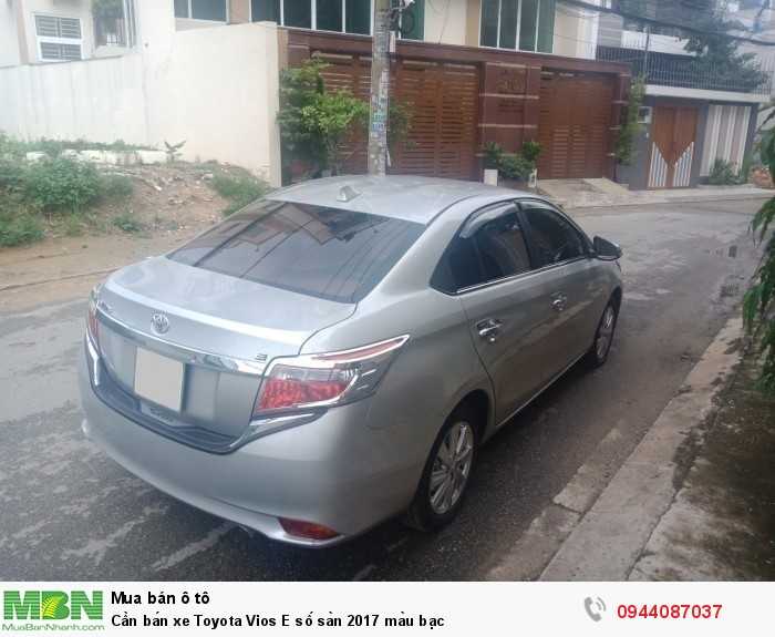 Cần bán xe Toyota Vios E số sàn 2017 màu bạc