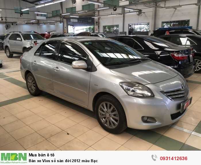 Bán xe Vios số sàn đời 2012 màu Bạc