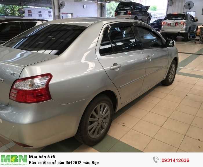 Bán xe Vios số sàn đời 2012 màu Bạc