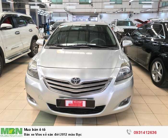 Bán xe Vios số sàn đời 2012 màu Bạc