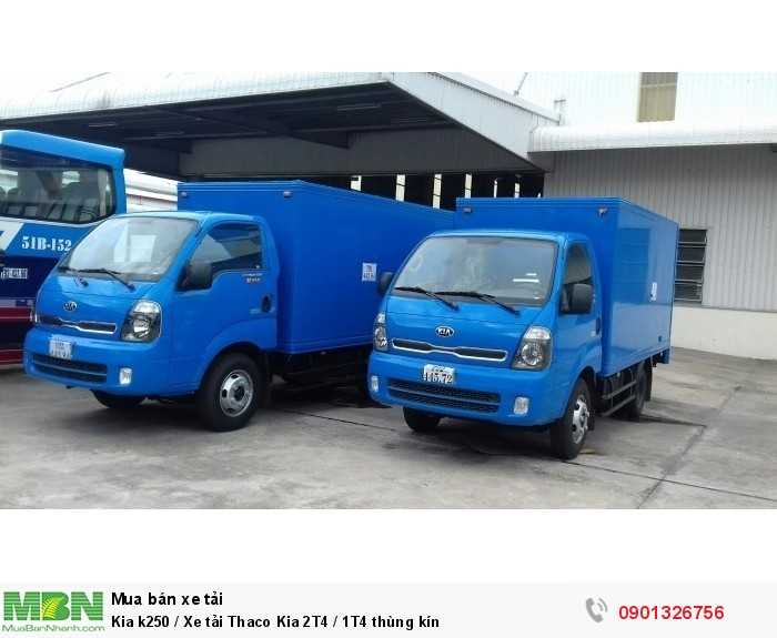 Kia k250 / Xe tải Thaco Kia 2T4 / 1T4 thùng kín