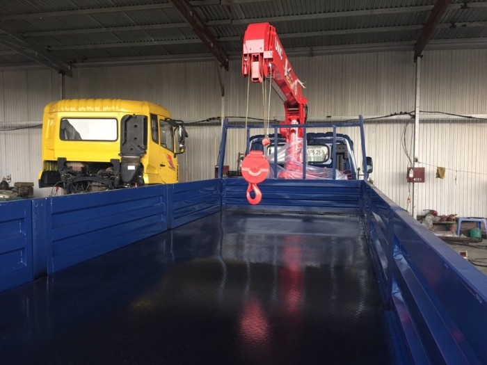 Xe tải gắn cẩu Hyundai HD120SL gắn cẩu UNIC 3 tấn 4 khúc