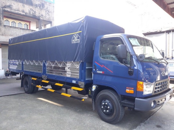 Mua trả góp xe tải Hyundai 8.5 tấn, thùng mui bạt - GIAO XE NGAY