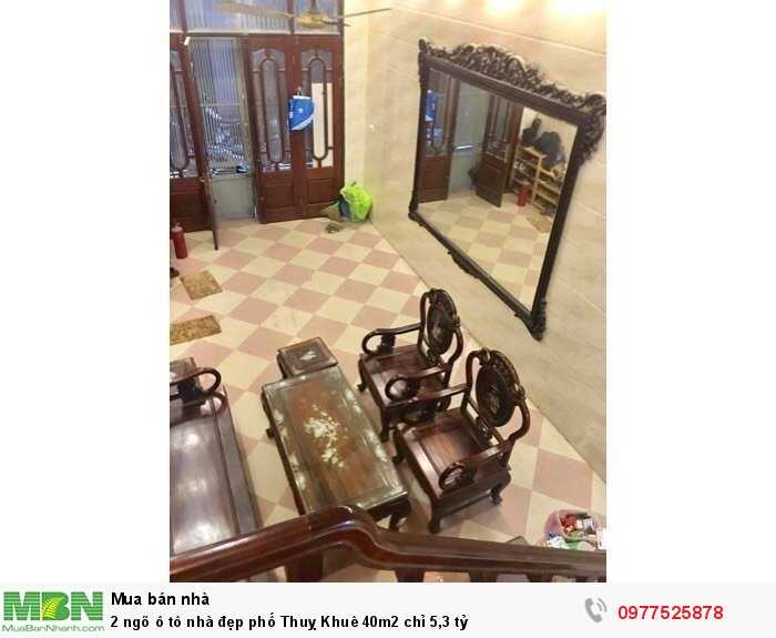 2 ngõ ô tô nhà đẹp phố Thuỵ Khuê 40m2