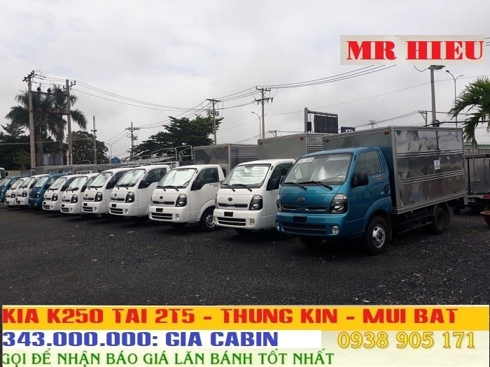 Bán Xe Kia Thaco K250, Kia Ga Điện  Đời 2018, Có Xe Giao Liền Và Hỗ Trợ Trả Góp
