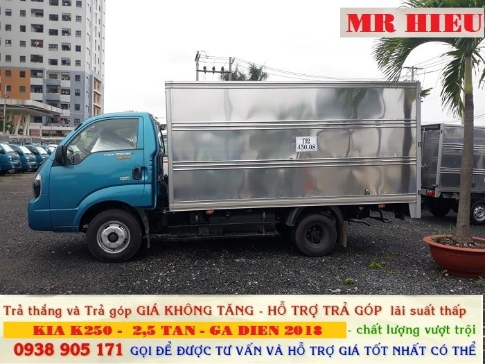 Bán Xe Kia Thaco K250, Kia Ga Điện  Đời 2018, Có Xe Giao Liền Và Hỗ Trợ Trả Góp