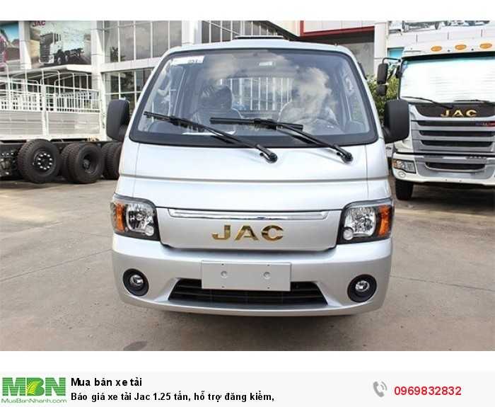 Báo giá xe tải Jac 1.25 tấn, hỗ trợ đăng kiểm,