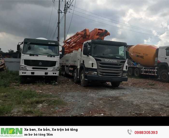 xe bơm bê tông 56m