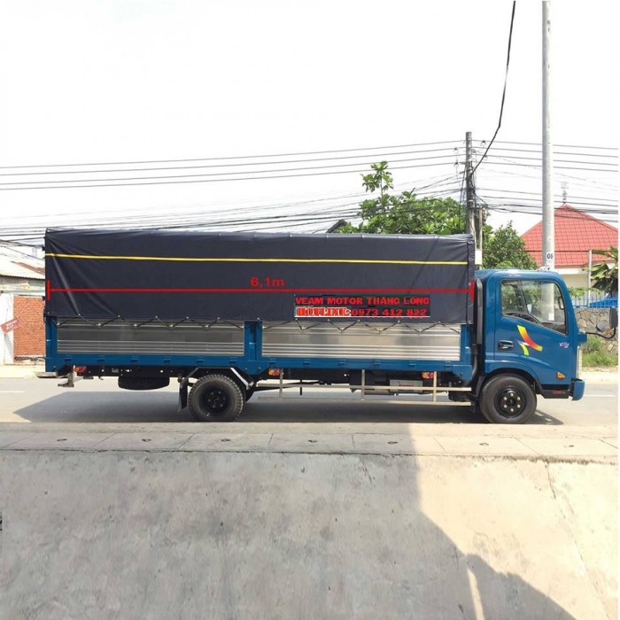 Xe tải 1,9T thùng dài 6,1m vào thành phố ban ngày
