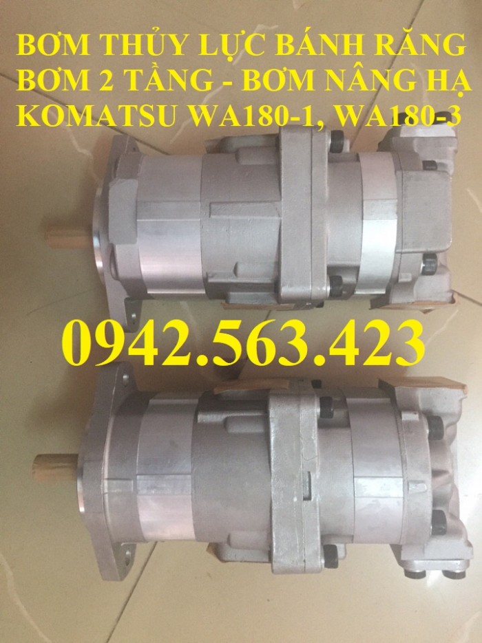 Bơm thủy lực bánh răng Komatsu WA180-1, WA180-3