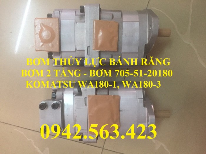 Bơm thủy lực bánh răng Komatsu WA180-1, WA180-3