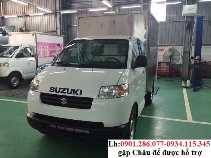Xe tải Suzuki Carry Pro 650kg-Thùng Kín- xe tải nhỏ 700kg+ trả góp 80%+ suzuki Kiên Giang