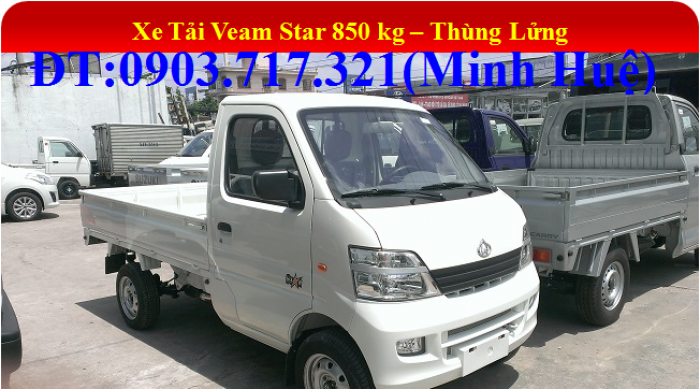 Xe tải Veam Star 850Kg thùng lửng/ Xe tải Changan 850Kg/ Xe tải Veam Changan 850kg Euro4/