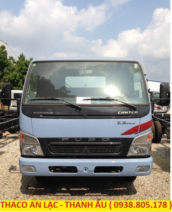 Xe tải Canter 7.5 tải trọng 3,8 tấn thương hiệu nhật bản, hỗ trợ trả góp 80% giá trị xe.
